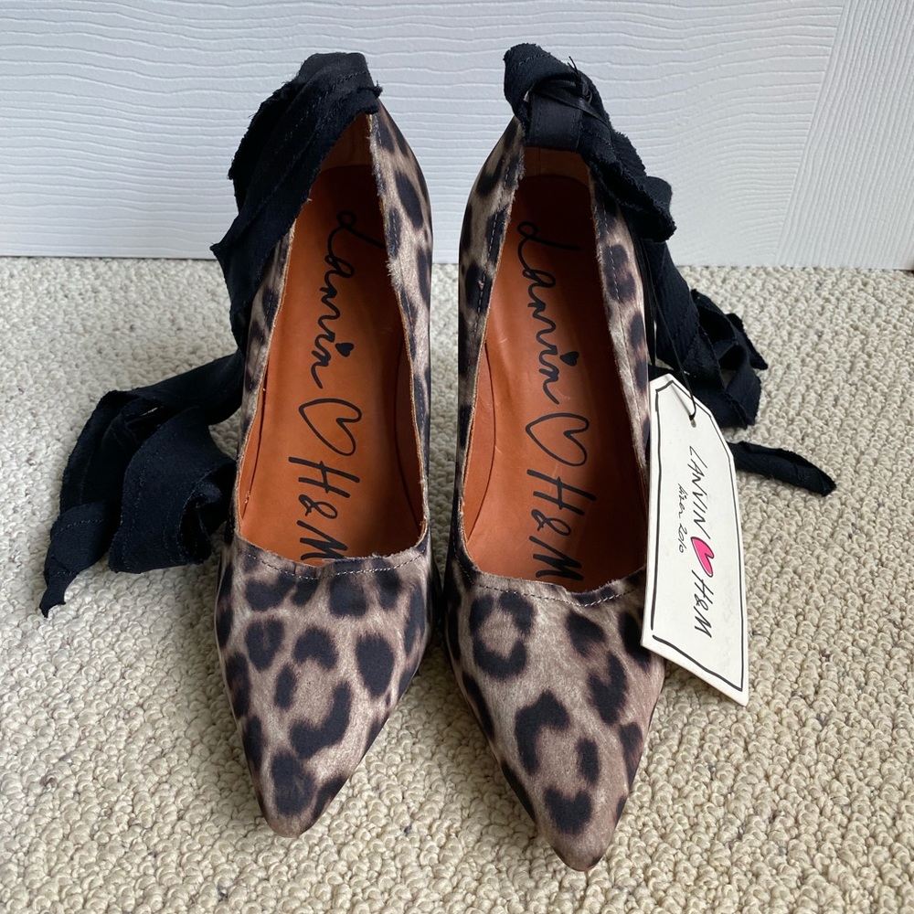 Lanvin H&M Leopard Print Heels